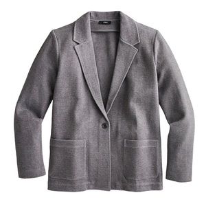 J. Crew - Knit Ponte Preppy Business Casual Boyfriend Blazer Sz M